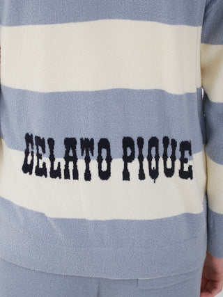 Smoothie Lite 2 Border Loungewear Hoodie with gelato pique logo in geometric bliss pattern.