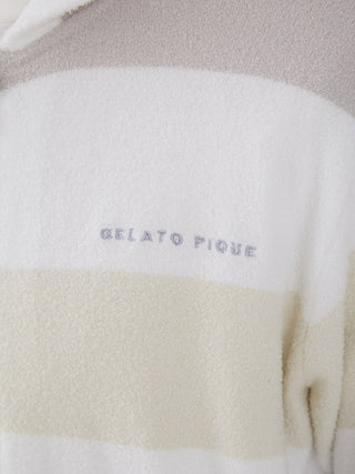 MENS Smoothie Family Border Pajama Hoodie- Men's Luxury Loungewear Hoodies at Gelato Pique USA