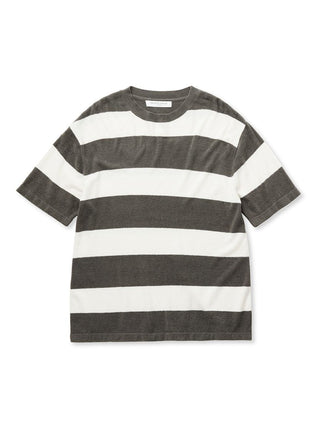 Smoothie Light 2-Striped Oversized Lounge Shirt in grey and white, featuring ultra-smooth lightweight fabric for stylish comfort.