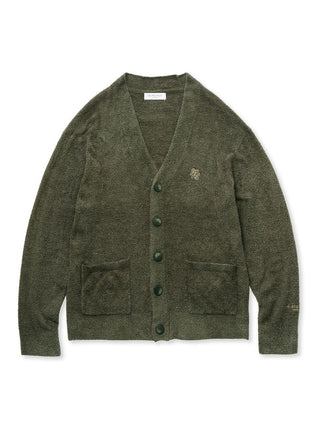 Green Smoothie Cardigan by Gelato Pique with side pockets, made from washable smoothie fabric for comfort and style.