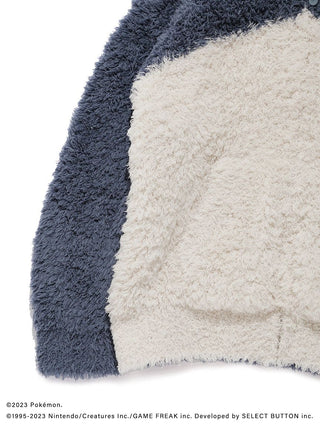 Pokémon Sleep GELATO Snorlax Hoodie showing soft, fluffy texture in contrasting colors.