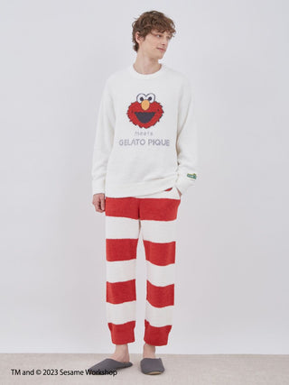 [SESAME STREET][MENS] Jacquard Pullover & Long Pants Loungewear Set