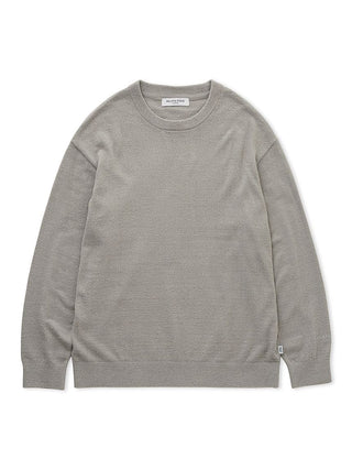 MEN’S Thermal Smoothie Pullover Sweater, sleek grey design, perfect for cozy loungewear and casual layering by Gelato Pique USA.
