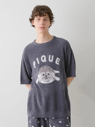 Men's Seal Jacquard Lounge Pullover & Shorts Set