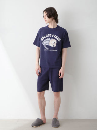 Mens Sleeping Cat Jacquard Pullover