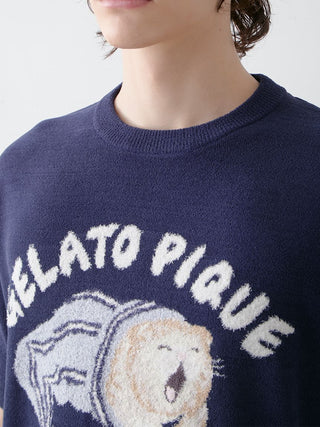 Mens Sleeping Cat Jacquard Pullover