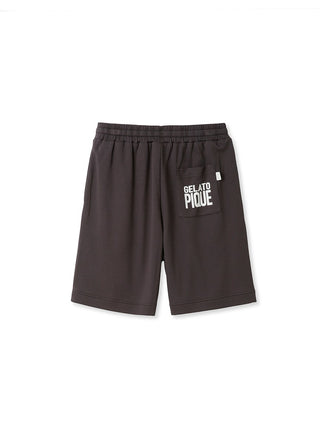 Unisex Big Logo Lounge Shorts with Gelato Pique logo, knee-length, featuring a relaxed fit, elastic waistband, and back pocket detail.