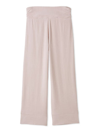 Snow High-Waisted Lounge Pants in ultra-soft fabric with wide-leg silhouette for chic and comfortable loungewear.