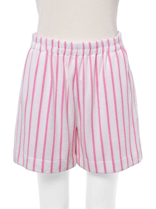 Cool-Touch Striped Pile Shorts