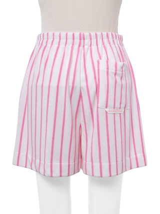 Cool-Touch Striped Pile Shorts