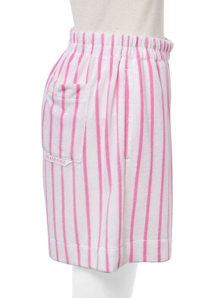 Cool-Touch Striped Pile Shorts