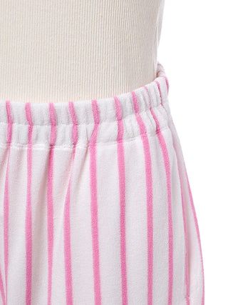 Cool-Touch Striped Pile Shorts