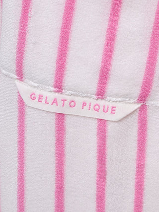 Cool-Touch Striped Pile Shorts