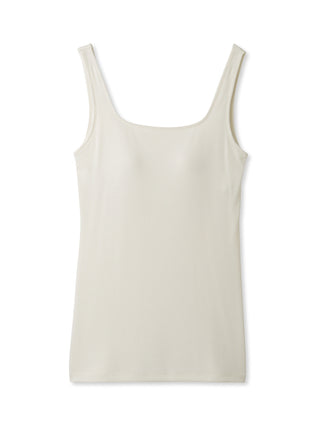 Water Absorption Tank Top in white, featuring premium teleco fabric for comfort and quick-drying properties by Gelato Pique USA.