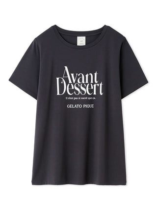 Avant Dessert black rayon relaxed fit T-shirt with logo design
