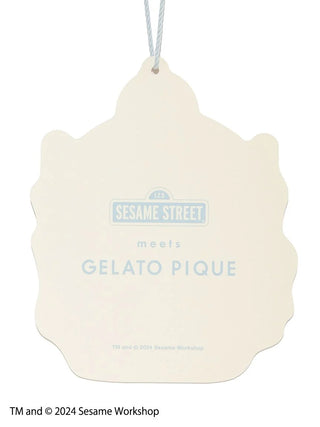 Sesame Street meets Gelato Pique collaboration tag with logo and copyright notice