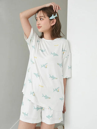 Cool-Touch Shark Print T-shirt