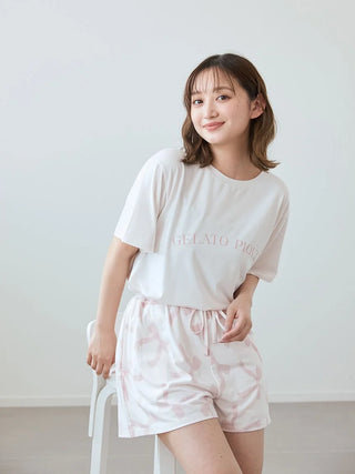 Cool-Touch Motif Variety Print T-shirt & Shorts Set