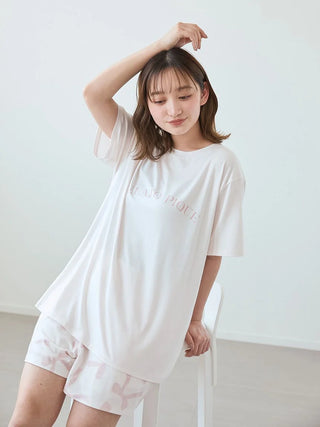 Cool-Touch Motif Variety Print T-shirt & Shorts Set