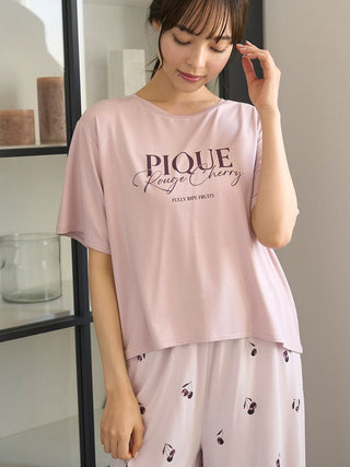 Cool Rayon Logo Cherry T-shirt