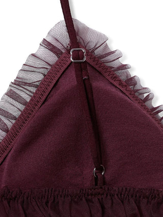 Cherry Tulle Bra & Underwear Set