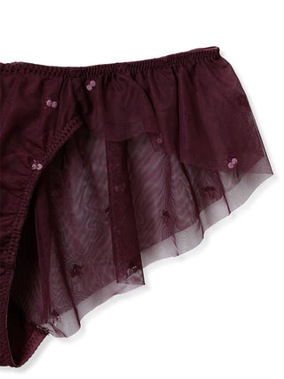 Cherry Tulle Bra & Underwear Set