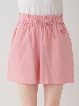 Soft pink Resort Woven Lounge Shorts with drawstring, designed for ultimate comfort and style.