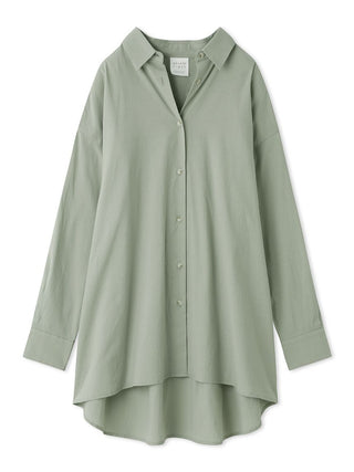 Olive green Resort Woven Long Sleeve Oversized Shirt, featuring a relaxed fit and sophisticated design, ideal for versatile styling.