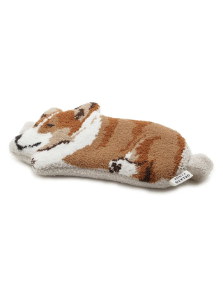 Plush eye mask with a sleeping dog design, crafted from Gelato Pique’s high-quality materials, offering comfort and style for restful sleep.