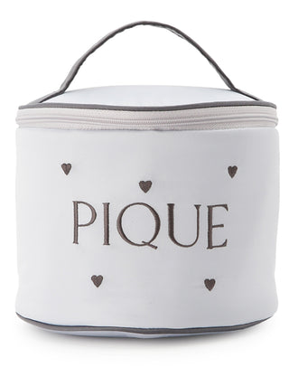 Heart Logo Satin Vanity Pouch- Women's Loungewear Bags, Pouches, Eco Bags & Tote Bags at Gelato Pique USA