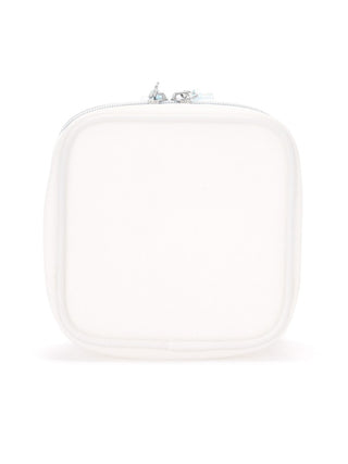Vinyl Polar Bear Square Pouch Bag, water-resistant PVC, perfect for summer essentials from COOL Polar Bears series.