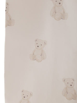 Bear Pattern Eco Bag in beige, Women Loungewear Bags, Pouches, Make up Pouch, Travel Organizer, Eco Bags & Tote Bags at Gelato Pique USA.