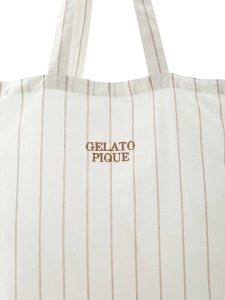 Lightweight Gelato Pique big tote bag with stripes, stylish and versatile for everyday use.