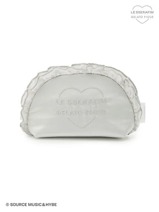 "LE SSERAFIM Gelato Pique Satin Frill Pouch for Premium Loungewear and Sleepwear Pre-Order"