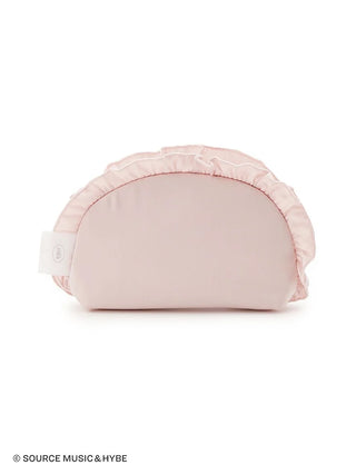 LE SSERAFIM Satin Frill Pouch by Gelato Pique USA, ideal for premium loungewear and sleepwear enthusiasts.