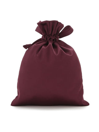 Satin Cherry Drawstring Bag