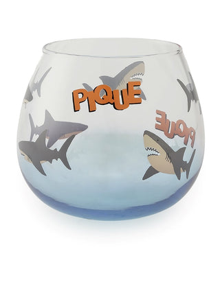 Shark Pattern Glasses- Premium Kitchen Mug, Cups, Bowls, Tumbler, Glasses, Kitchen Towel and Mittens at Gelato Pique USA