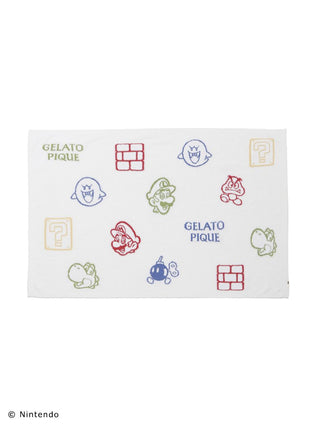 SUPER MARIO™️ Baby Moco Jacquard Blanket with ally and enemy characters, soft Baby Moco fabric, featuring colorful Mario icons.