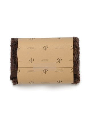 [Bitter] Chocolate Hand Towel in Brown, Lounge Towels & Bathroom Essentials at Gelato Pique USA.