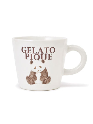 Panda motif ceramic mug by Gelato Pique, featuring a cute panda illustration, perfect for cozy coffee or tea moments.