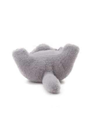 Soft gray CAT Plush Tissue Holder by Gelato Pique, shaped like a cat for functional and cute home decor.