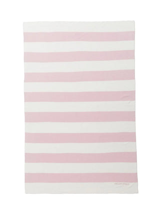 Gelato Pique USA Smoothie Lite 2BD Blanket in pink and white stripes, premium loungewear, compact and ideal for travel.