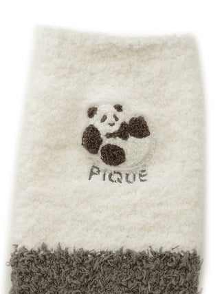 Panda Sagara Mid Length Fuzzy Socks