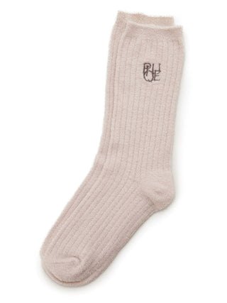 Hot Smoothie Ribbed Socks by Gelato Pique, featuring cozy fabric and stylish ribbed design for a snug fit, ideal for loungewear.