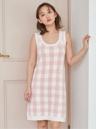 Checkered Jacquard Dress