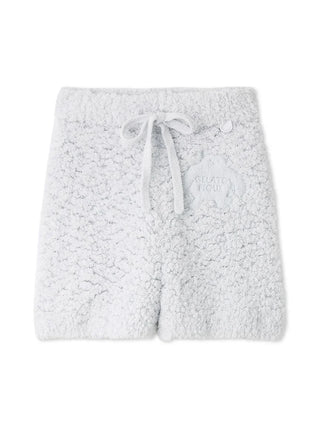 Pique Monster Lounge Shorts in mint, fluffy Halloween gelato pique shorts with drawstring, perfect for spooky lounging.