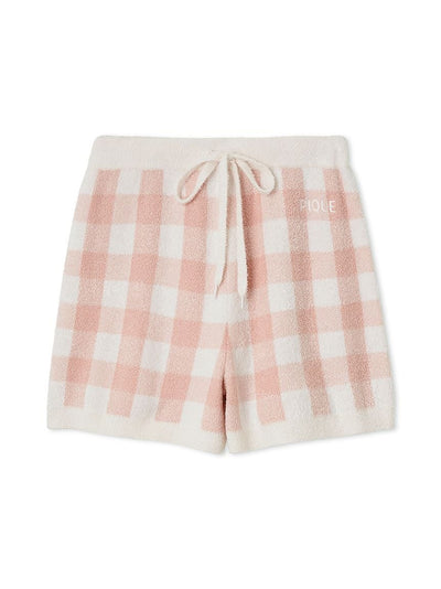 Checkered Jacquard Shorts gelato pique