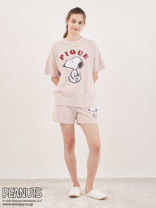 SNOOPY PEANUTS Oversized Loungewear Tops in pink, Women's Pullover Sweaters at Gelato Pique USA