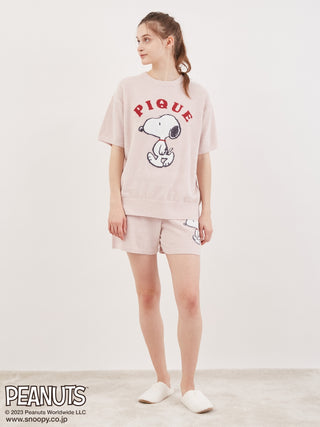SNOOPY PEANUTS Oversized Loungewear Tops in pink, Women's Pullover Sweaters at Gelato Pique USA