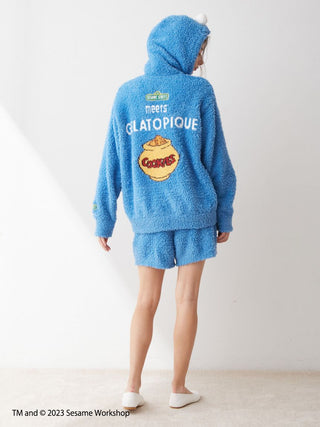 [SESAME STREET] Cookie Monster Hoodie & Shorts SET